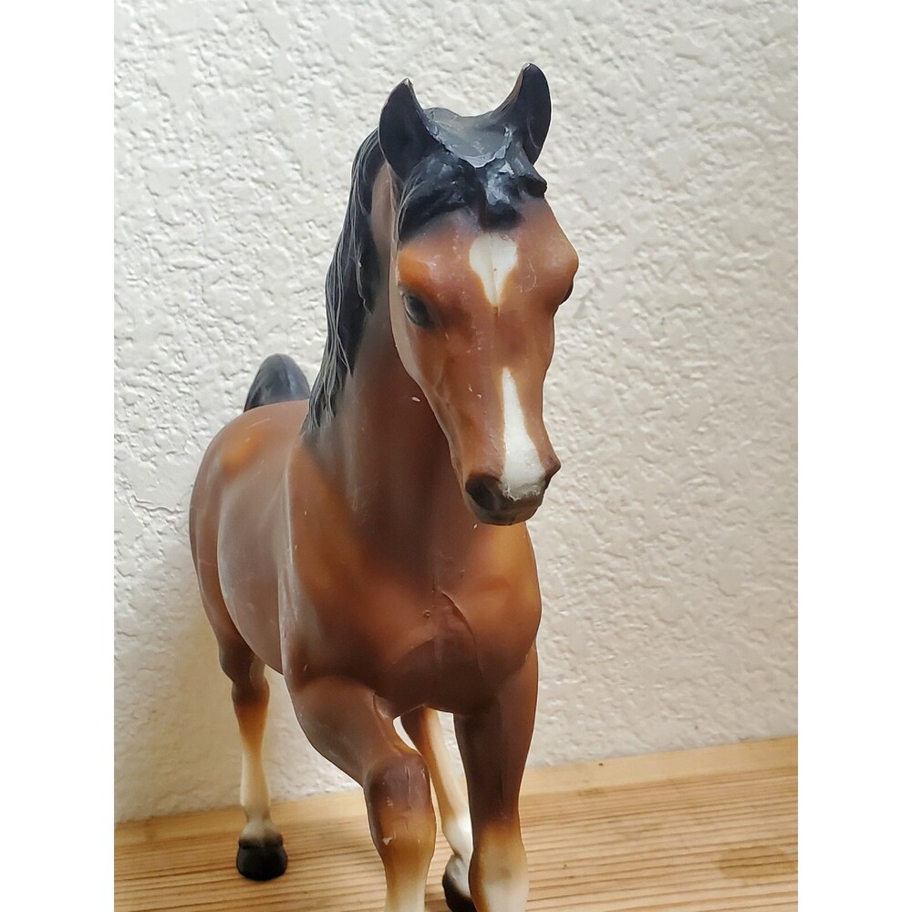 Breyer Shek Matte Brown Family Arabian Stallion 1970 Hess Stamped USA Flaws - Picture 6 of 16